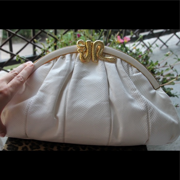 Rare Vintage Judith Leiber Lizard Skin - Picture 7 of 8